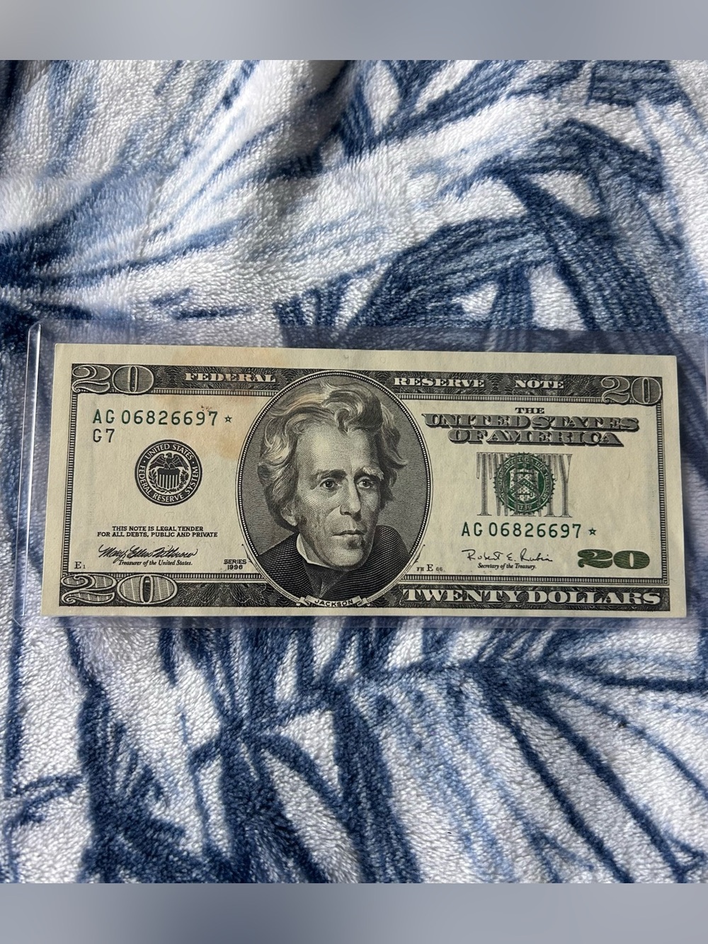 Series 1996 $20 Star Note - Chicago G7 - Replacement Bill Federal Reserve Note A